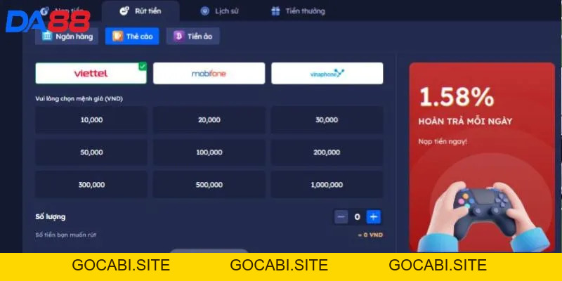 Rút tiền DA88 - Hướng dẫn quy trình giao dịch nhanh chóng - gocabi.site
